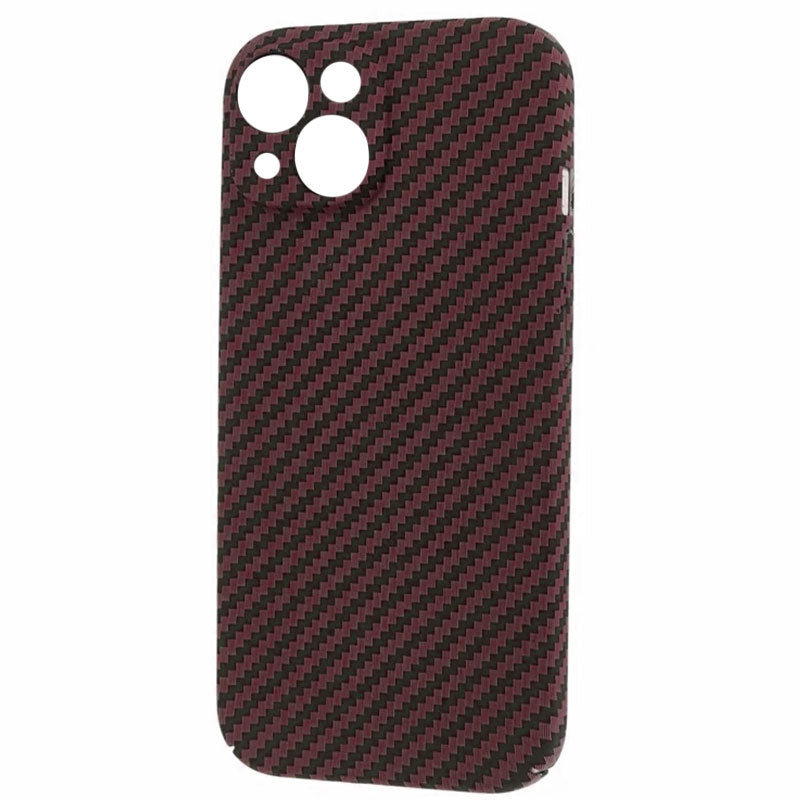 Husa iPefet Carbon - iPhone 14 Pro Max, Kevlar Pattern, Red