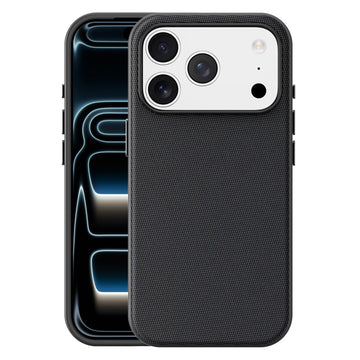 Husa Woven pentru iPhone 17 Pro, MagCase, TechWoven Piele, Soft Craft - Negru