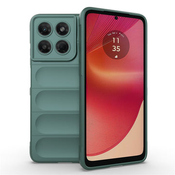 Husa Wave pentru Motorola Moto G37/G47, Grip Anti-Shock, TPU - Verde inchis