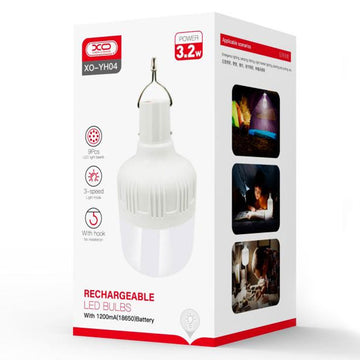 XO YH04, Bec cu Acumulator, Reincarcabil, Conectare USB, 3.2W, 3 X Light Mood, 1200MAh