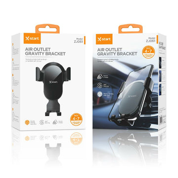 Suport Auto X-Start ZJ061, Montaj Ventilatie, 360°, Cleme, Metall Lock - Negru