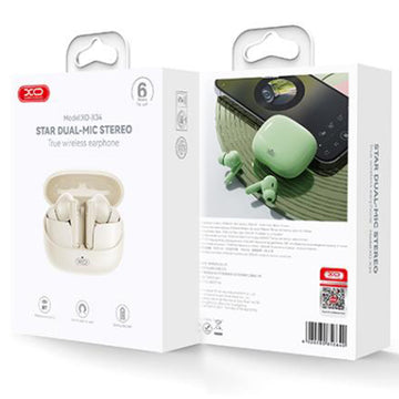 Casti Wireless XO X34, Ear Buds, BT 5.3, 300mAh - Bej
