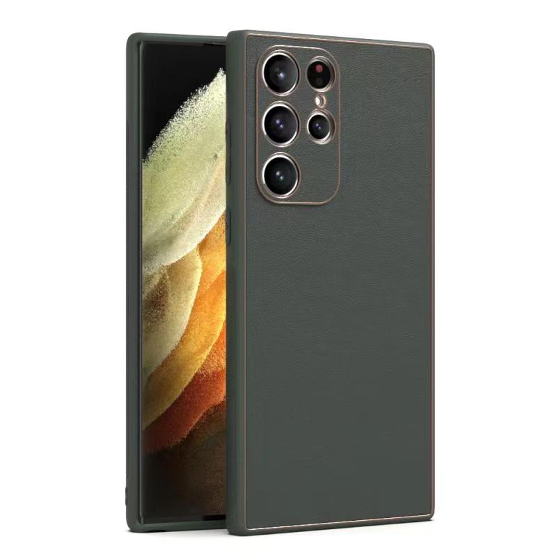 Husa Yolo - Samsung S23 FE, Eco-Leather, TPU Edge, Green