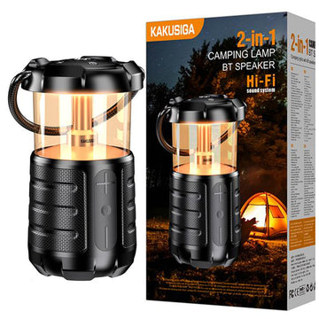 Kaku (KSC-1117) - Boxa Portabila, Wireless BT 5.3, Camping, LED tiPhone felinar, 15W, 3600mAh, Black