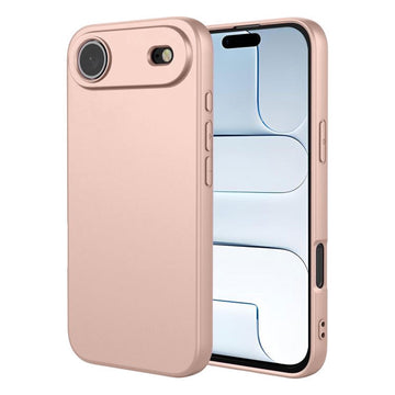 Husa Soft pentru iPhone 17 Air, MicroFiber, TPU - Crem nisip