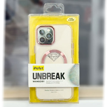 Husa iPefet Clear pentru iPhone 14 Plus, AntiDrop cu MagSafe, Acryl - Roz Rose