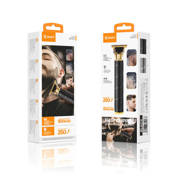 X-Start JD001, Aparat de Tuns, Hair Clipper, Portabil, 1500mAh, 7000RPM, 2 Distantiere - Negru