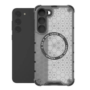 Husa HoneyComb pentru Samsung S23, Magnet MagCase, AntiDrop Corners - Gri