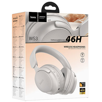 Casti Wireless Hoco W53, Over Ear, BT - Gri