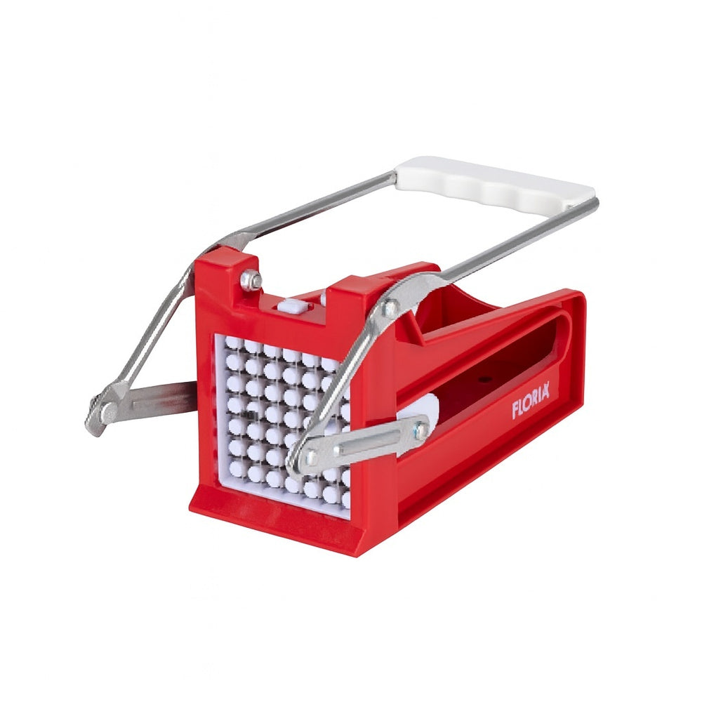 Feliator cartofi pai FLORIA, 22x9x10cm, plastic, 2 lame inox, ZLN2621, rosu