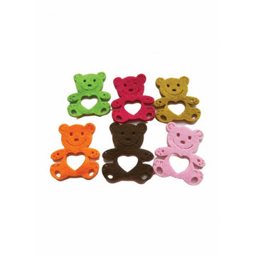 Accesorii creatie - urs fetru, set 5-6 buc, Colorarte