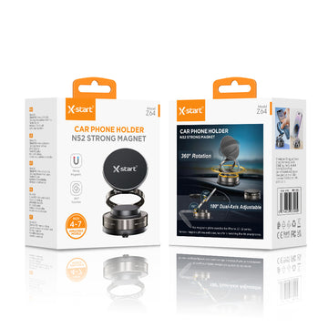 Suport Auto X-Start Z64, DashBoard, Ventuza, MagRing, FlipStick - Negru