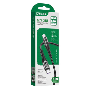 Cablu Date si Incarcare Kaku KSC-724, USB-C, PD60W, QC3.0, 3A, 1.2m - Negru
