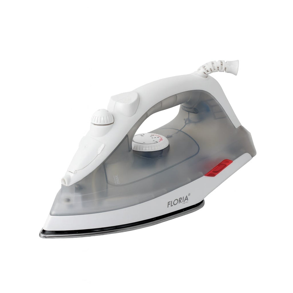 Fier de calcat 1600W Floria ZLN2878, talpa ceramica, temperatura reglabila, gri