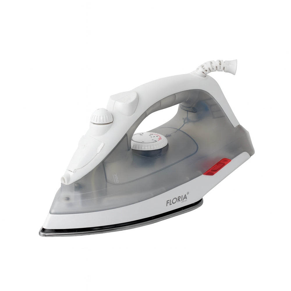 Fier de calcat Floria ZLN2878, 1600W, talpa ceramica, abur reglabil, temperatura ajustabila, gri