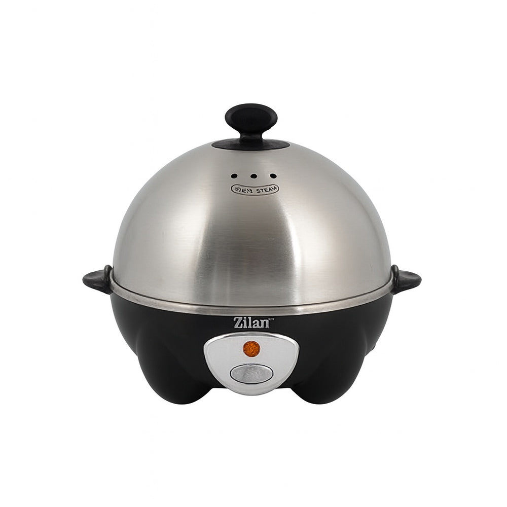 Fierbator de oua 360W, Zilan ZLN8075, 7 oua, inox, negru