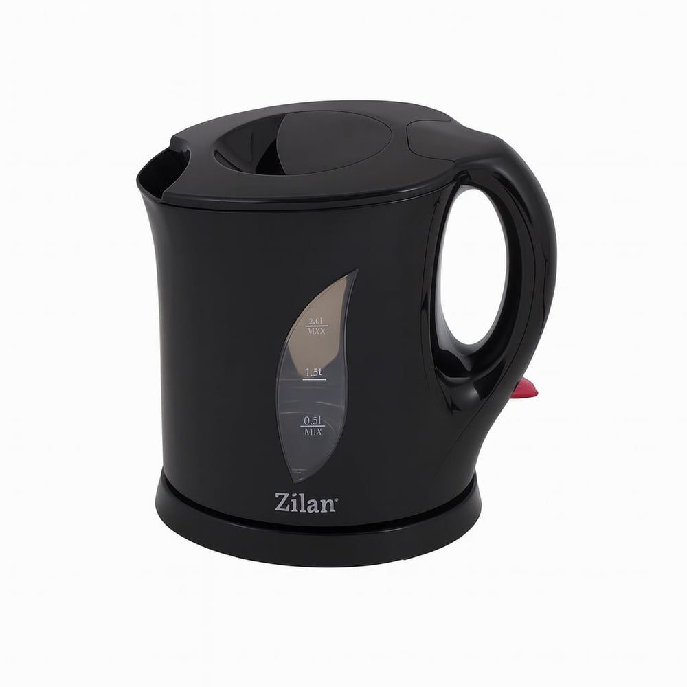 Fierbator electric 1L, Floria ZLN8490, 650W, cana detasabila, element incalzire inox, indicator luminos, negru