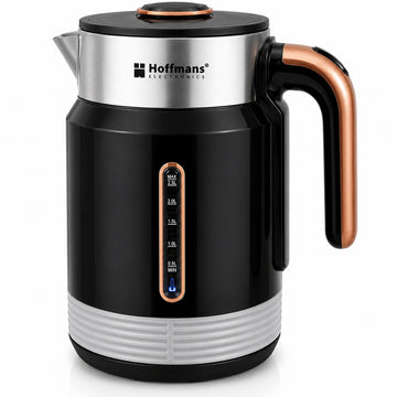 Fierbator electric Hoffmans HM-2547, 1800W, 2.5L, Rotire 360°, Indicator LED, Oprire automata, Negru