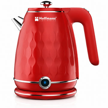 Fierbator Electric Hoffmans HM-2566, 2000W, 2L, Inox 304, Rotire 360°, LED, Rosu