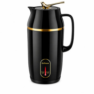 Fierbator Electric Hoffmans HM-2573, 1500W, 3L, Afisaj LED, Mentinere Temperatura 70°C, Rotire 360°, Negru