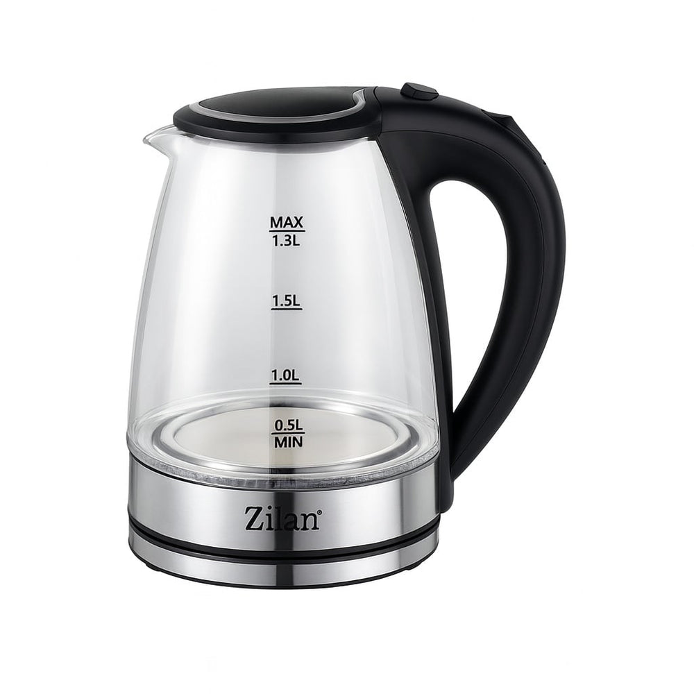Fierbator electric Zilan ZLN8115 – 1800W, 1.8L, sticla transparenta, oprire automata, protectie anti-uscare