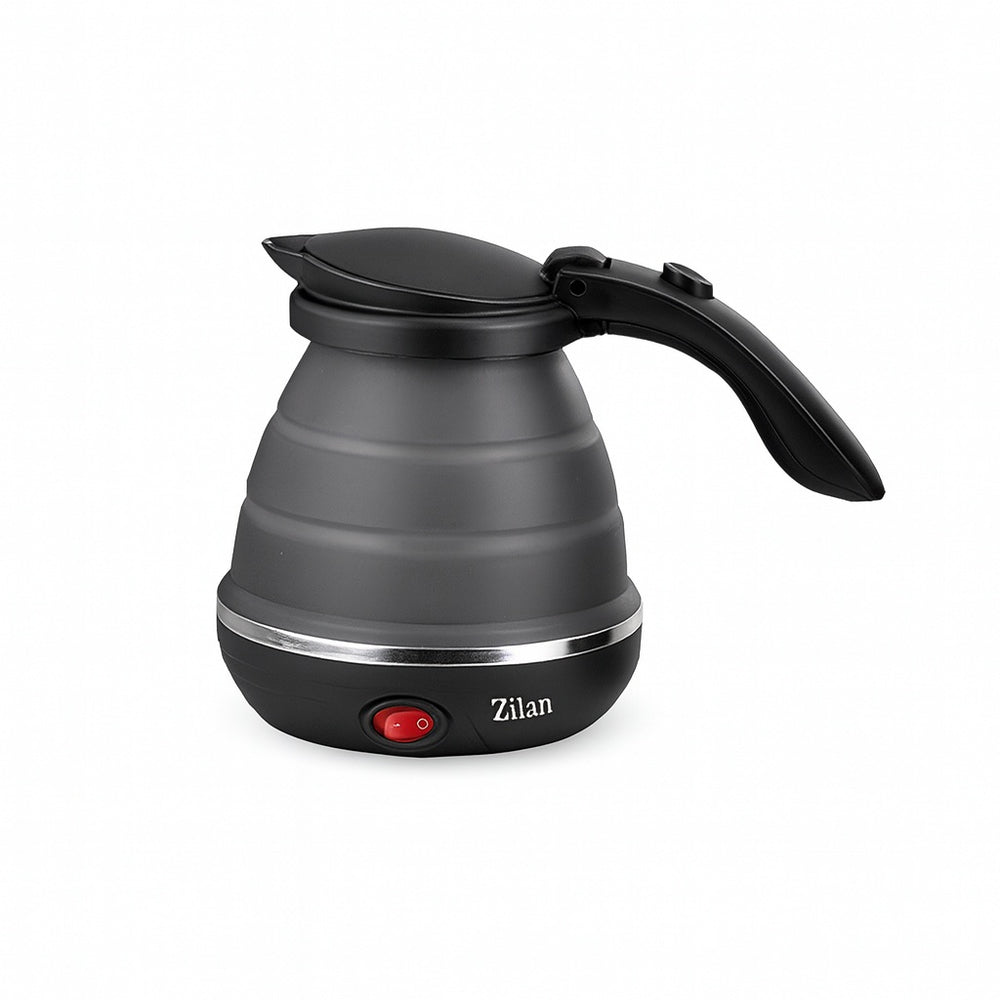 Fierbator pliabil Zilan ZLN1986 – 0.5L, 750W, silicon durabil, inox, protectie la supraincalzire, ideal pentru voiaj