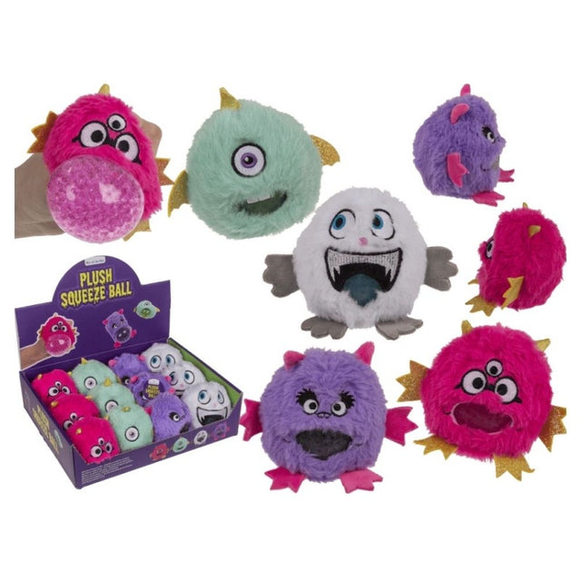 Figurine antistres - squish minge mostrulet cu plus, 4 modele, 6.5cm, 3+ ani, Out of the blue, 61/6735 / 37356