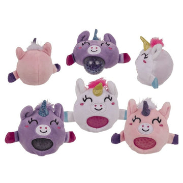 Figurine antistres - squish minge unicorn cu plus, 4 modele, 6.5cm, 3+ ani, Out of the blue, 61/6734 / 37356