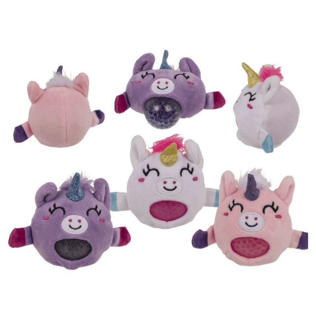 Figurine antistres - squish minge unicorn cu plus, 4 modele, 6.5cm, 3+ ani, Out of the blue, 61/6734 / 37356