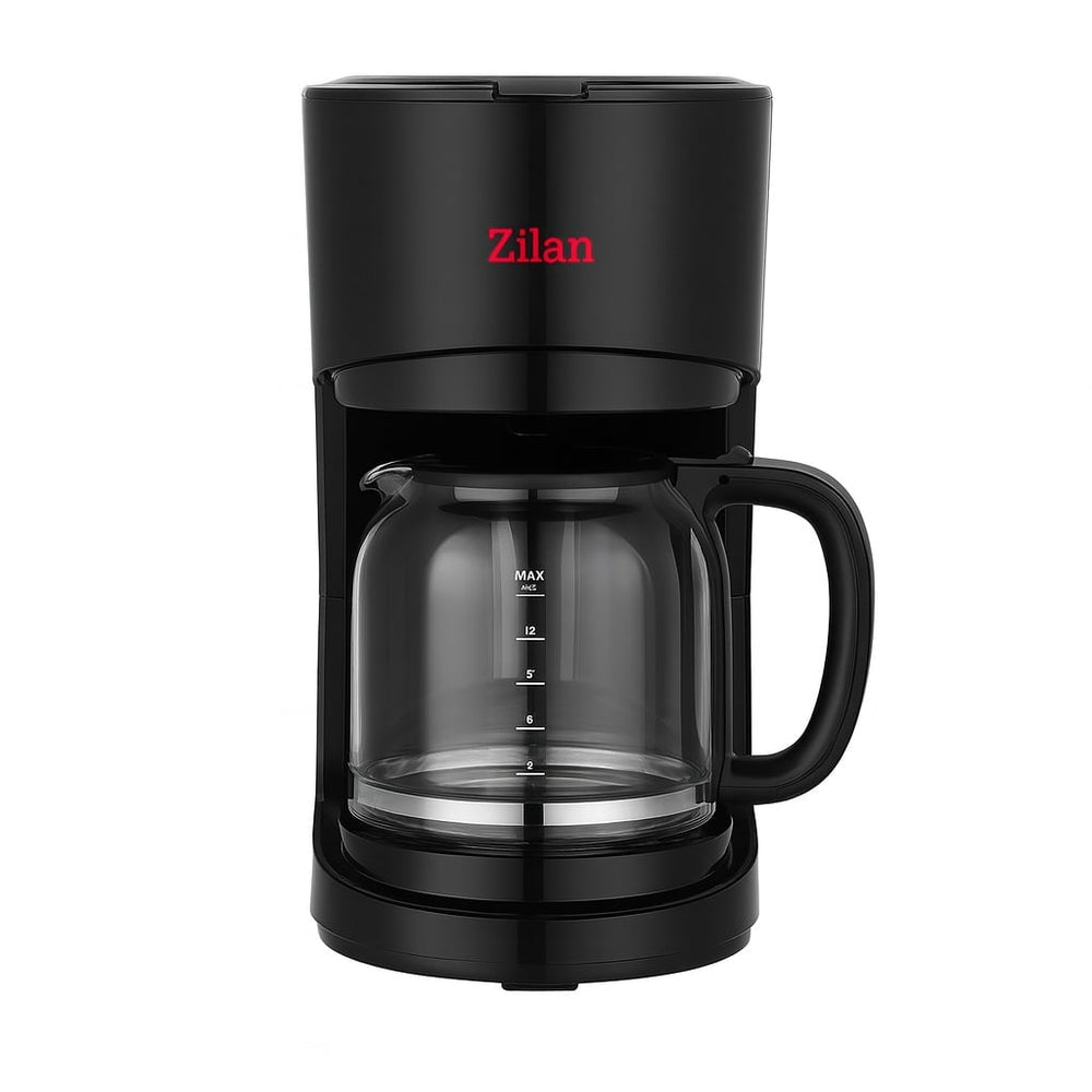 Filtru de cafea 1.5L, Zilan ZLN1457, 12 cesti, 900W, plita incalzita, antipicurare, negru