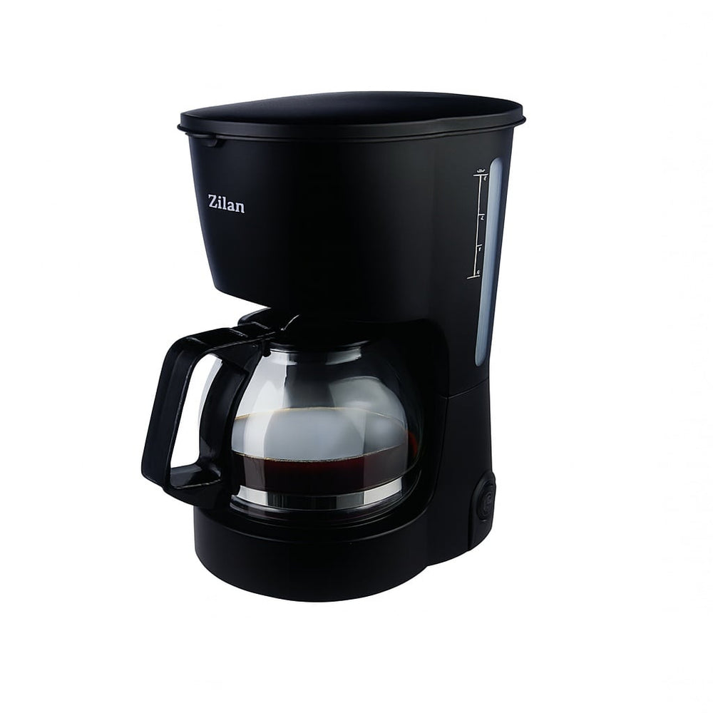 Filtru de cafea 600W, Floria ZLN7887, 0.6L, 4 cesti, plita incalzita, antipicurare, negru