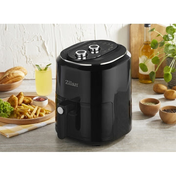 Floria Friteuza cu aer cald ZLN8009, 1360 W, 6 L, temperatura reglabila, negru
