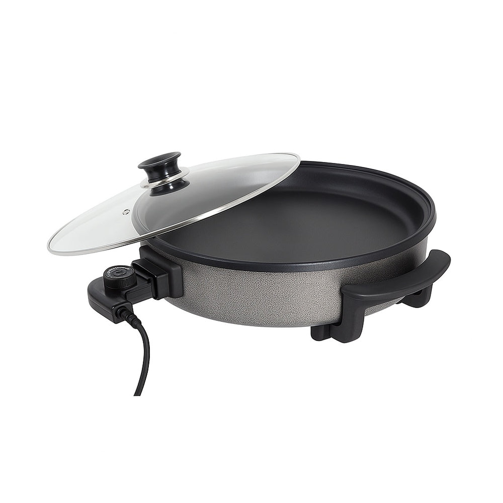 Floria Tigaie electrica ZLN4957, 1500 W, diametru 36 cm, termostat reglabil, capac sticla, non-stick