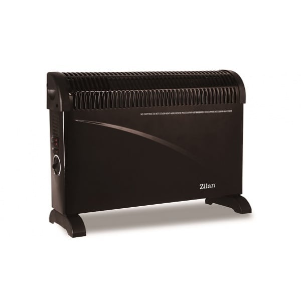 Floria ZLN6843 – Convector electric de podea 2000W 3 trepte cu termostat reglabil, Negru