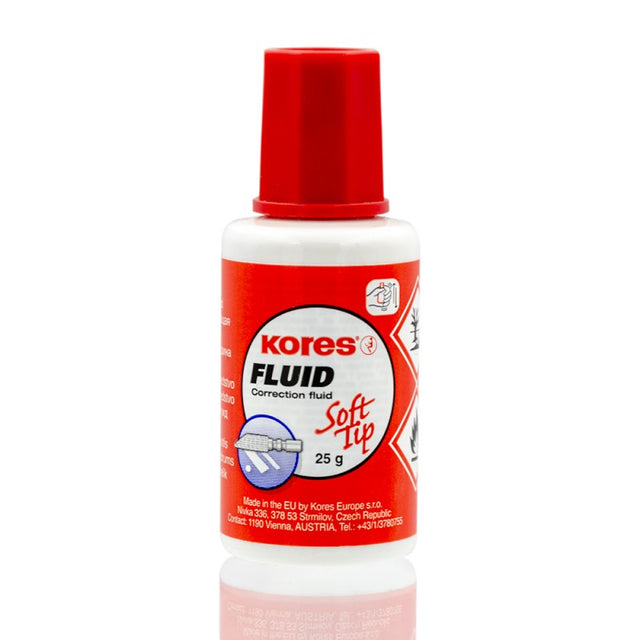 Fluid corector (pasta corectoare) Kores KO66461, 25g, pe baza de solvent, cu burete