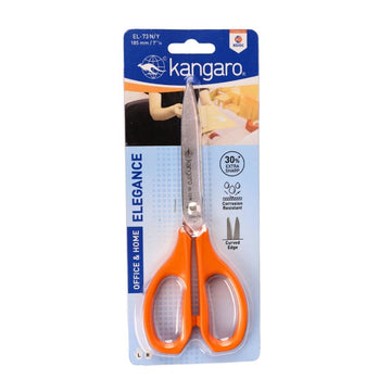 Foarfeca Kangaro Elegance EL-73N/Y, 18.5cm, lama inox, blister