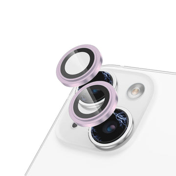 Folie Camera pentru iPhone 15 Plus, Lens - Roz