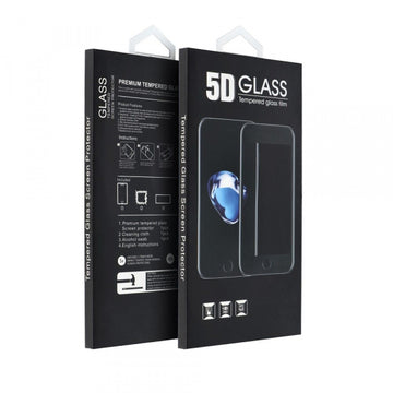 Folie Clear pentru iPhone 8 Plus, 7 Plus, Full Glass - Transparent / Negru