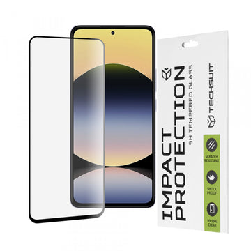 Folie Clear pentru Xiaomi Redmi Note 14 4G, Full Glass - Transparent / Negru