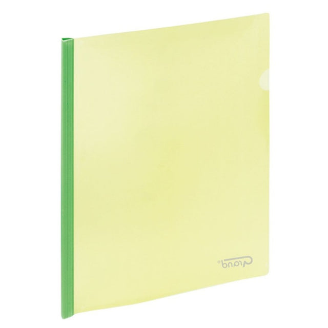 Folie de protectie Grand 120-1241 / 9111, A4, portret, plastic, verde, bagheta, set 12 buc