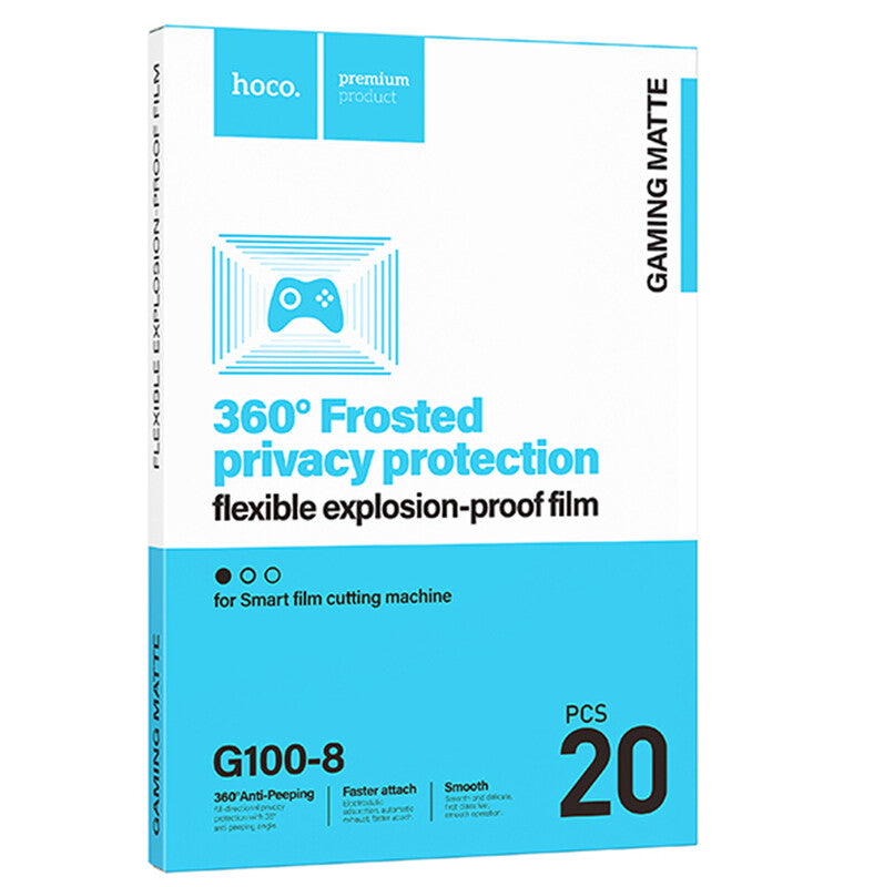 Hoco (G100-8) - Set Folii Cutter/ Plotter, Privacy Matte, 120x180mm, HydroGel Film [20 buc]