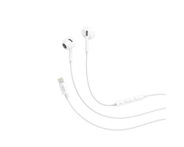 Casti cu Fir XO EP79, In Ear, Lightning, 1.2m Cablu, PopUp - Alb