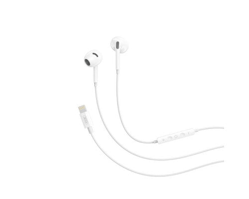 Casti cu Fir XO EP79, In Ear, Lightning, 1.2m Cablu, PopUp - Alb