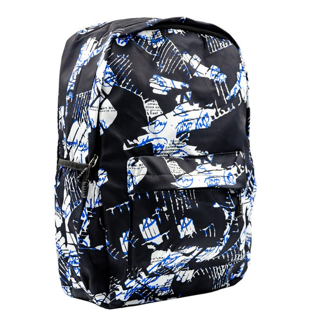 Ghiozdan CNX ABSTRACT, 1 compartiment, 3 buzunare, textil, diverse culori, 6110