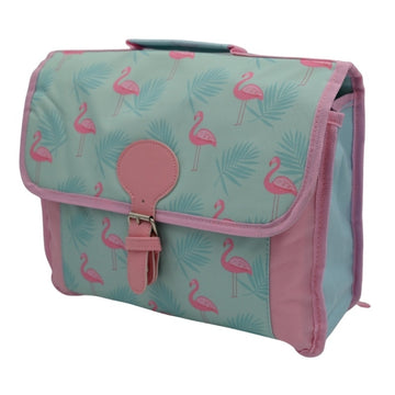 Ghiozdan Flamingo 9985/TO863147, 2 compartiment, panza, turcoaz