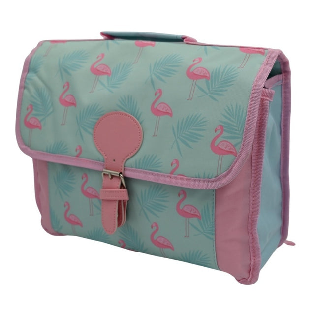 Ghiozdan Flamingo 9985/TO863147, 2 compartiment, panza, turcoaz