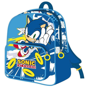 Ghiozdan gradinita Cerda Sonic, 25cm, 2 compartiment, 25x30x12cm, 629309