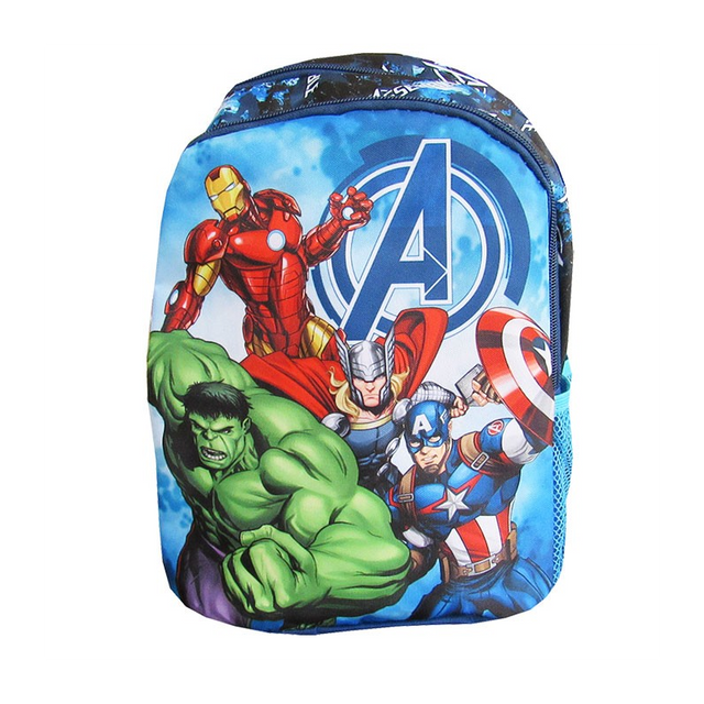 Ghiozdan St.Majewski Avengers, gradinita, 2 compartimente, 2 buzunare, albastru, 651373