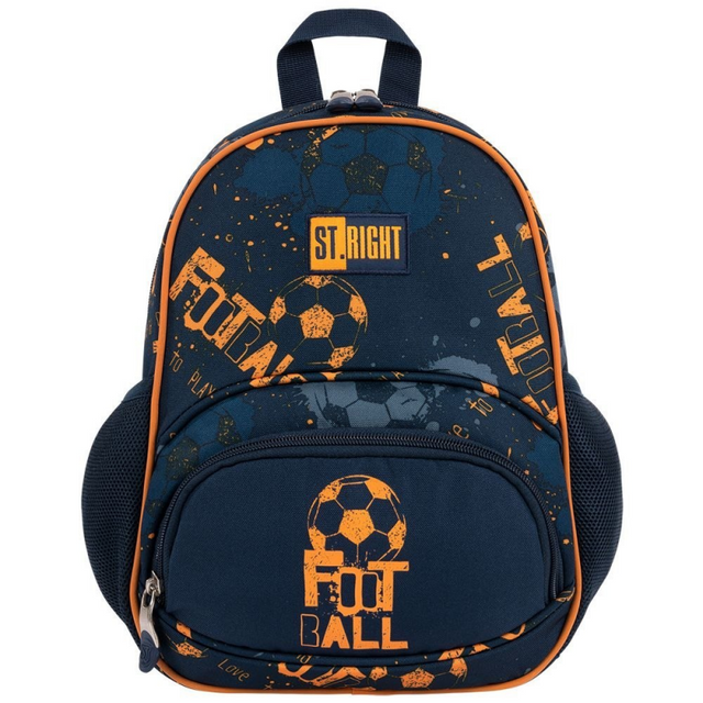 Ghiozdan St.Majewski St.Right Football, 1 compartiment, 3 buzunare, bleumarin, BP70 / 653285
