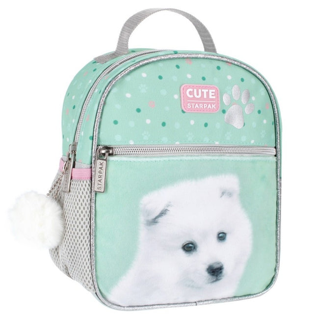 Ghiozdan Starpak Doggy, gradinita, 1 compartiment, 3 buzunare, vernil, 485879